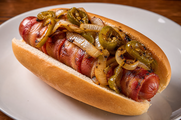 Bacon Wrapped Hotdog