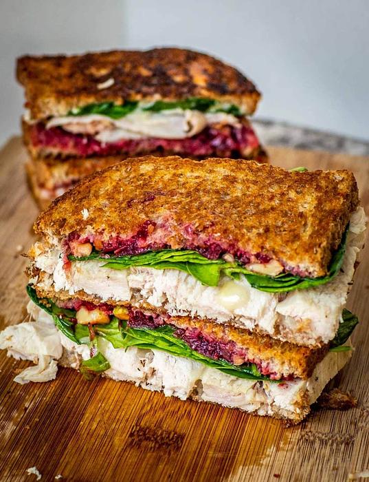 Roasted Turkey and Brie Grilled Cheese