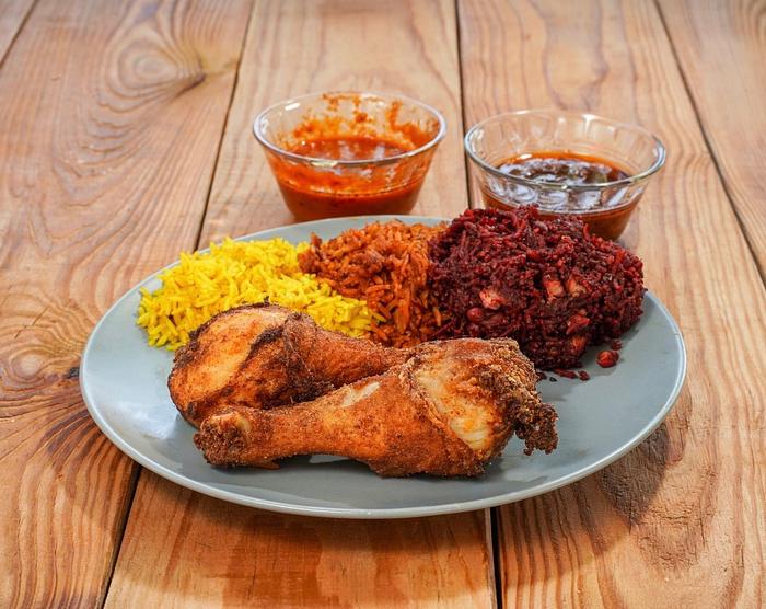 Fried Leg, 2 Sides