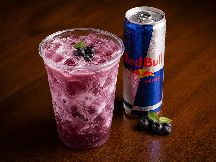 Creamy, Flavored, Red Bull Spritzer (Huckleberry, Blackberry, Peach, Sour Patch)