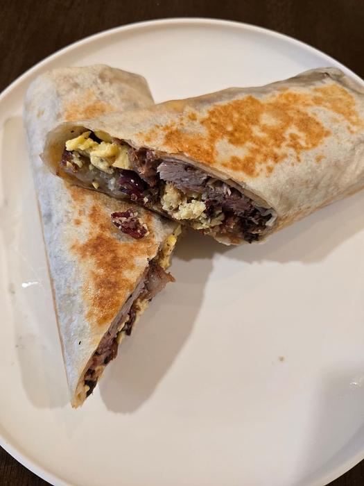 Brisket Breakfast Burrito