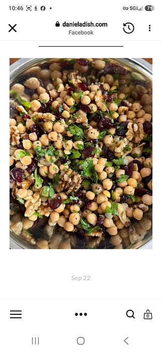 Cranberry Pecan Chickpea Salad 
