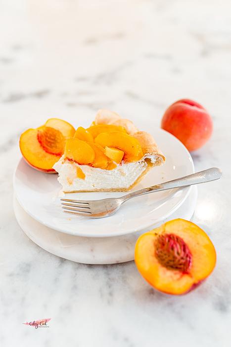 Peach Cheesecake Slice