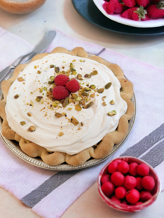 9” Pistachio Raspberry