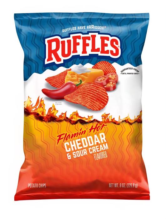 Ruffles Flaming Hot Cheddar & Sour Cream