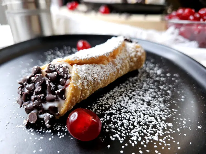 Chocolate Cherry Cannoli 