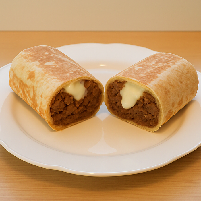 Bean and cheese burrito