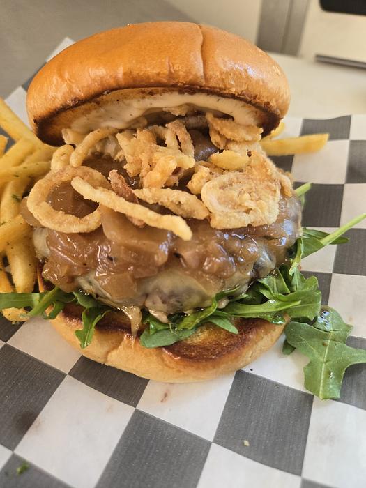 French Onion Burger