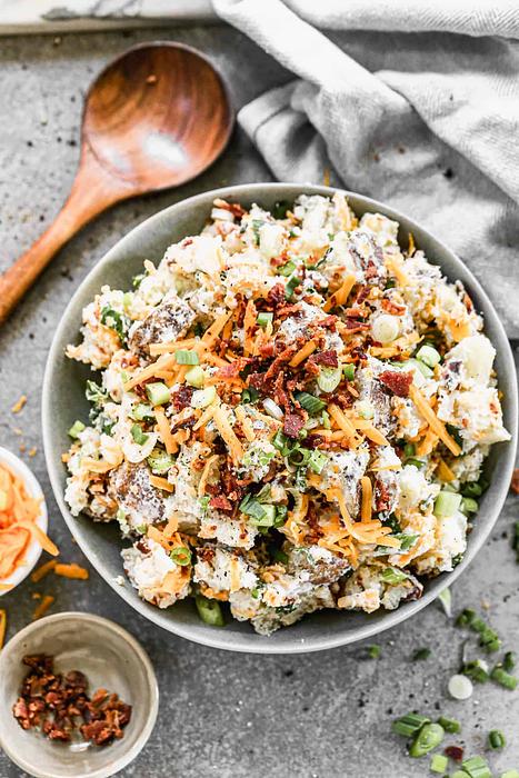 Twice Bake Fried Potato Salad