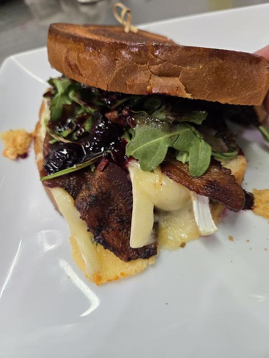Blueberry Brie and Bacon Melt