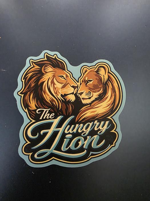 Large Sticker - Hungry Lion