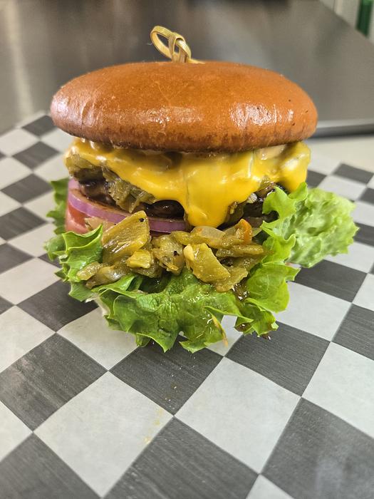 Green Chili Cheeseburger