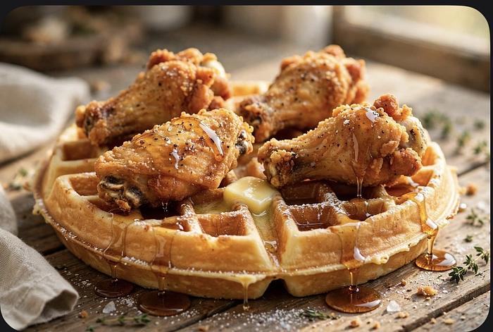 Chicken and waffles