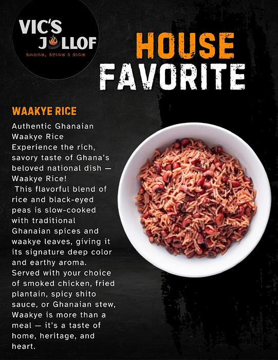 Waakye Rice (Small Tray)