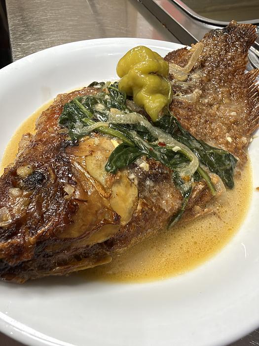 Ginataang Fried Tilapia 🐟