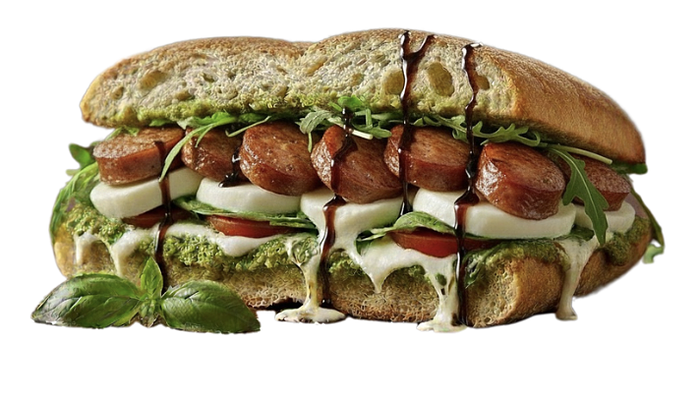 Halal Beef Sausage Pesto