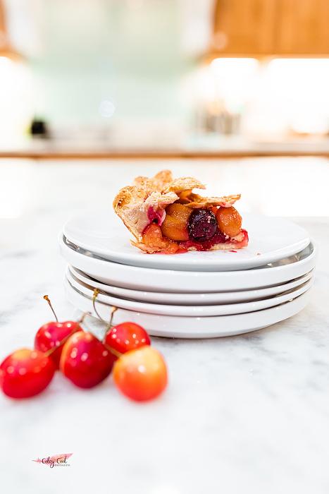 Baked Cherry slice