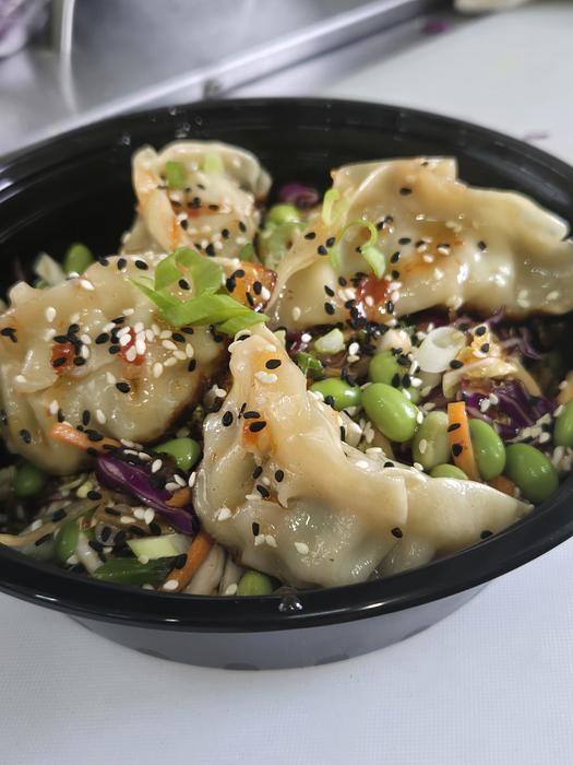 Chicken Lemongrass Dumpling Salad