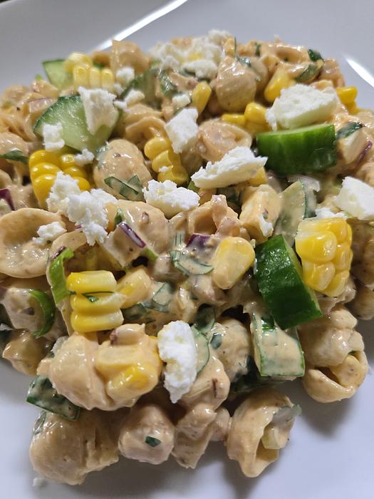 Chili Crisp Pasta Salad
