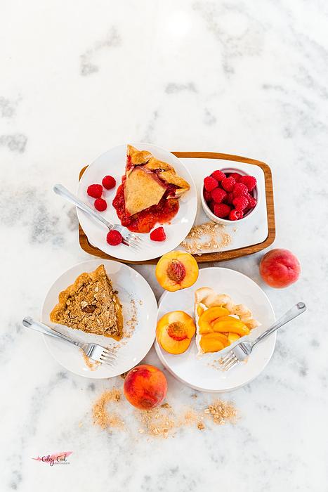 Peach Raspberry slice