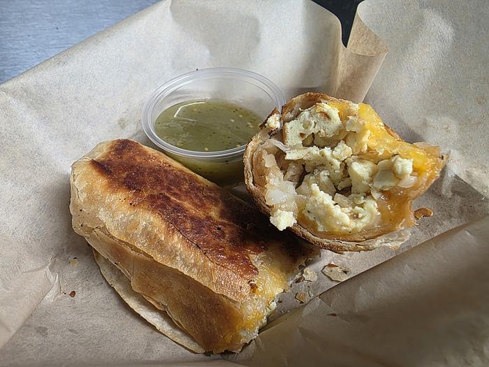 Grilled Breakfast Burrito - No Meats